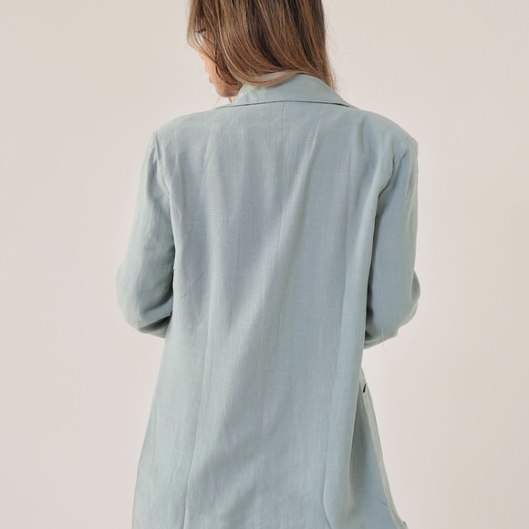 SAGE GREEN  BLAZER JACKET - Picture 4 of 4
